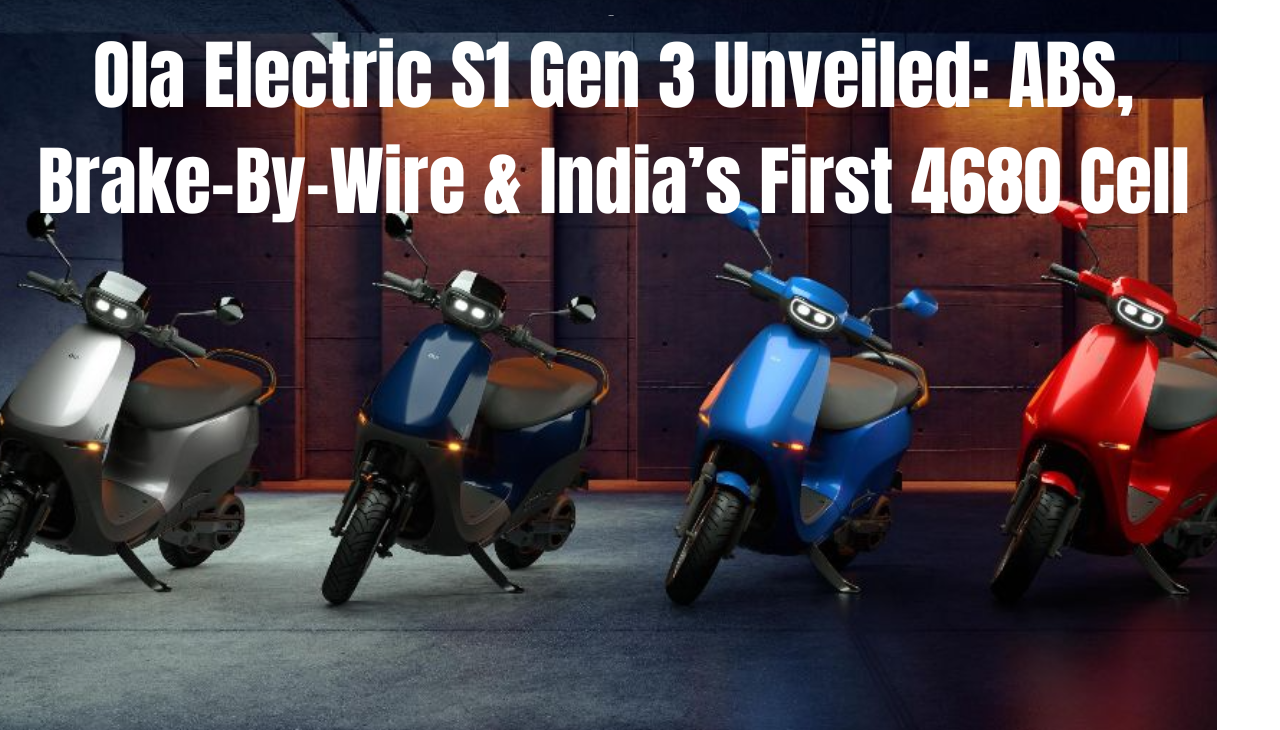 Ola Electric S1 Gen 3 Unveiled